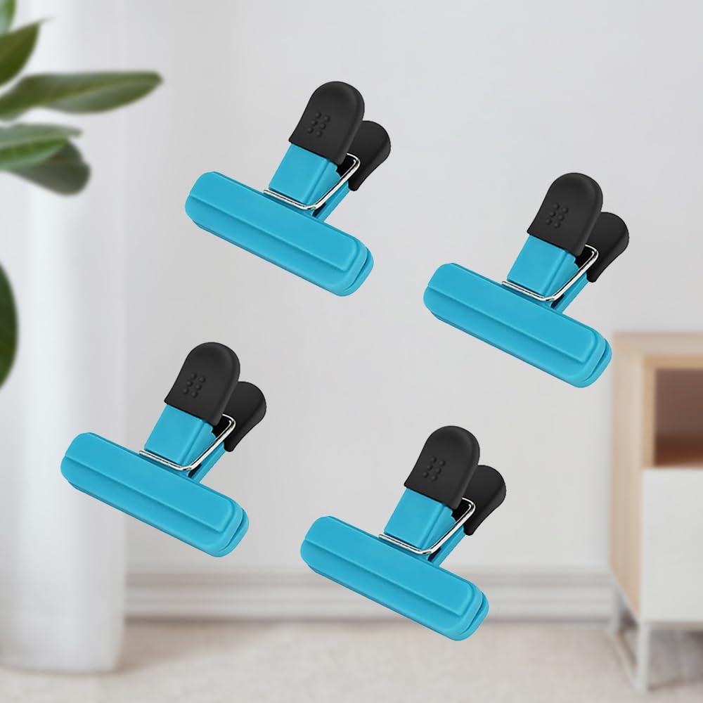 Small Food Chip Clips Wide-Open Design Air Tight Seal Grip for Food Storage 4 Colors
