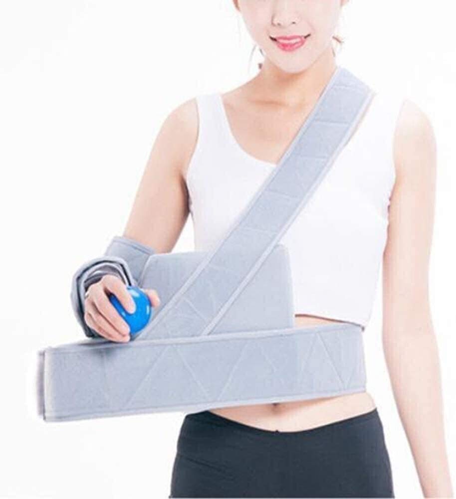 Soportes de Brazo Ajustables, inmovilizador de Cabestrillo de abducción de Hombro con Almohada y Bola de abducción, inmovilizadores de Abrazadera de Brazo para Reducir el Dolor/Fatiga