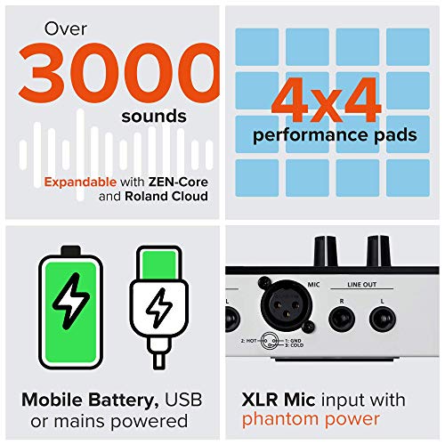 Roland Verselab Mv-1 Zen-Core Professional Song Production Studio For Songwriters And Singers. 4X4 Pads And Tr-Rec Step Sequencer For Drums, Basslines, And Melodic Parts. #TOP5