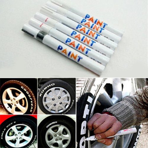 image for Baost 1Pc Colorful Tyre Paint Marker Pens Universal Waterproof Car Tyr
