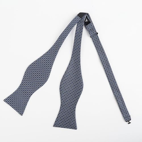 Image of Alizeal Mens 2pcs Solid Self-tied Bow Tie Set