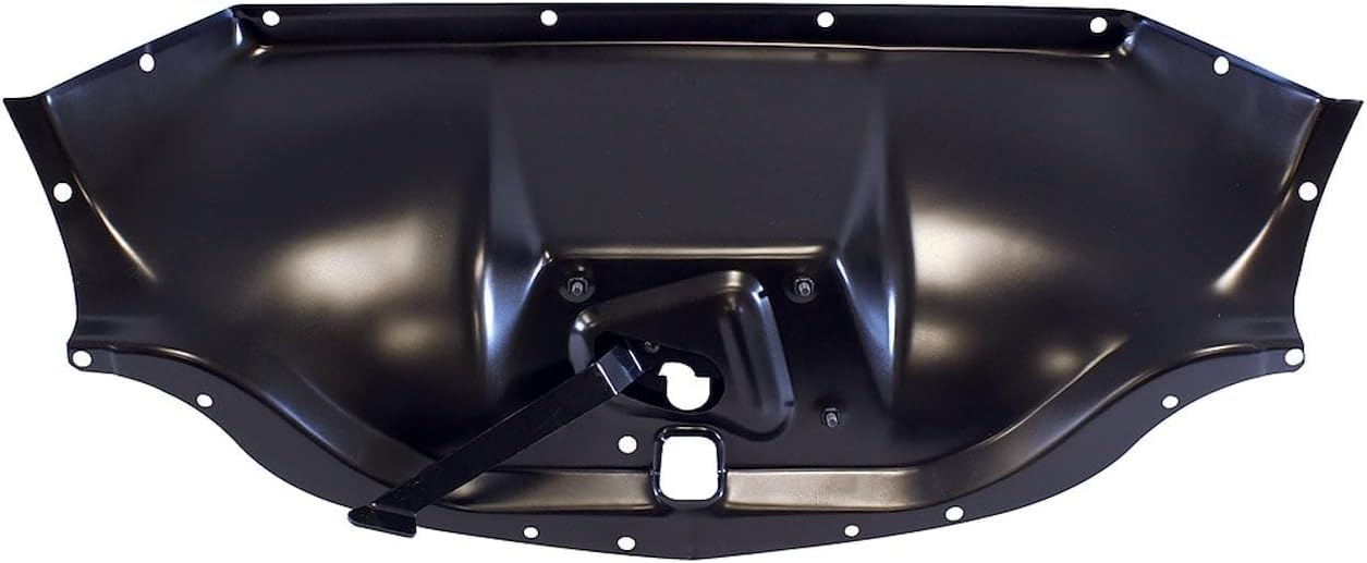 United Pacific 110339 Hood Latch Panel, 18 Gauge Steel, Black EDP, for 1947-1954 Chevy Truck