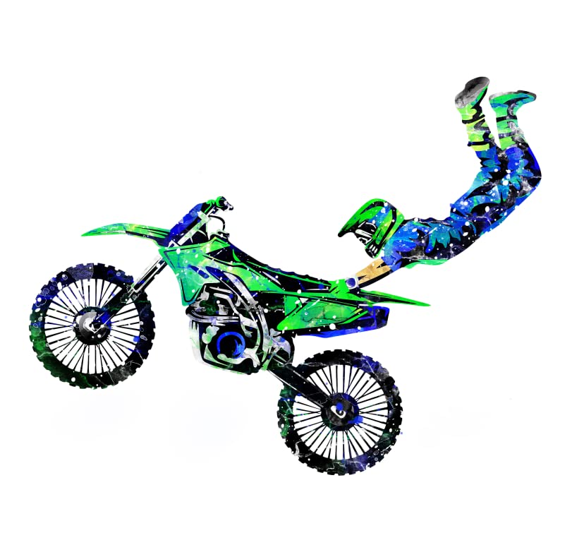 Large Dirt Bike Wall Decal for Boys Bedroom Decor, Cool Wall Stickers