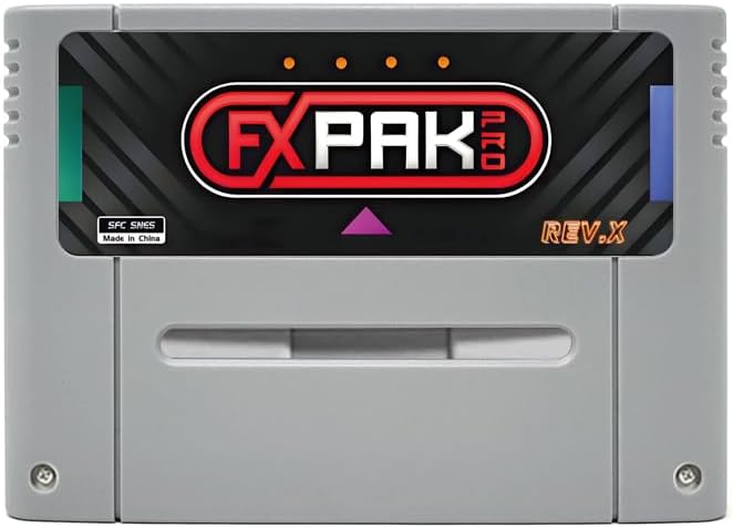 FXPAK Pro SD2 Rev X (EU/JP): Ultimate SNES Cartridge - 3000+ Games, SA-1 & DSP Support