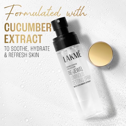 Image of Lakme Be-Jewel Luminous Setting Spray | Weightless Mist | Dewy Spray | Up To 16 Hours Lock in | for Fresh and Luminous Makeup | Instant drying | Alcohol Free- 100ml