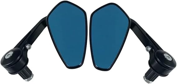 Motorcycle Handle Bar End Mirror 7/8 22 Mm Side Rearview Mirrors Custom Smoke Blue Lens For Ducati BMW Honda Suzuki Kawasaki,Motorcycle Mirrors Rearview