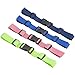 PATIKIL Backpack Chest Strap Set, 4 Pack Polyester Webbing Adjustable Replacement Strap with Quick-Release Buckle for Bag Outdoor Hiking Cycling, Multicolored