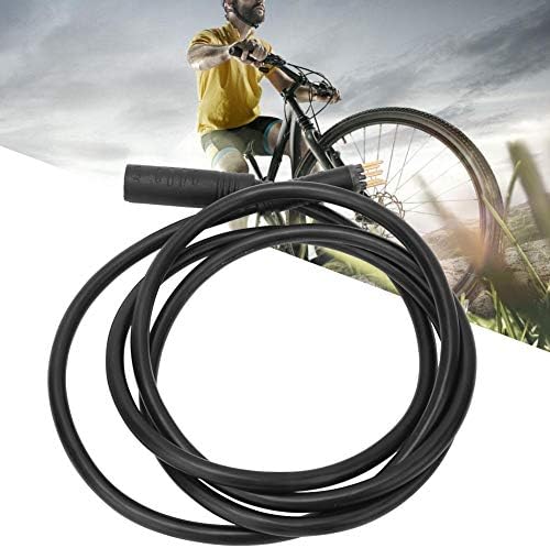 MAGT Bike Extension Cable, 9 Pin Front Rear Wheel Motor Female to Male Wire Cable for Electric Bikes E-Bike Accessory (1.5pin 1300mm)