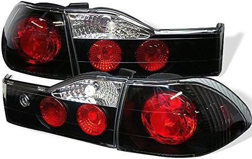 JDM Black Altezza Tail Lights For 1998-2000 Honda Accord 4-Door Sedan – Clear Lens – GTRacers V2