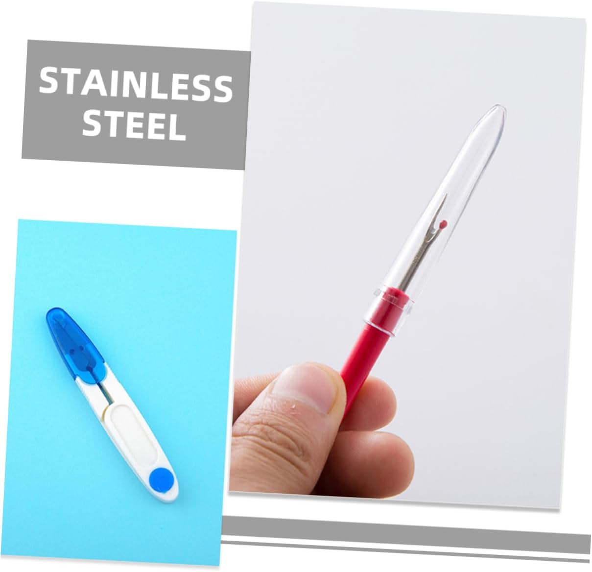 Hohopeti Embroidery Remover Tool Portable Seam Ripper Nonslip Thread Rippers for Sewing Professional Tailoring Shop Seam