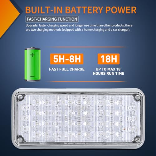 Image of Nilight 2PCS 42LED Green Magnetic Strobe Lights Surface Mount Waterproof | Portable Warning Hazard Light 5 Patterns for 12V 24V Cars Trucks Van Off Road Vehicles ATV
