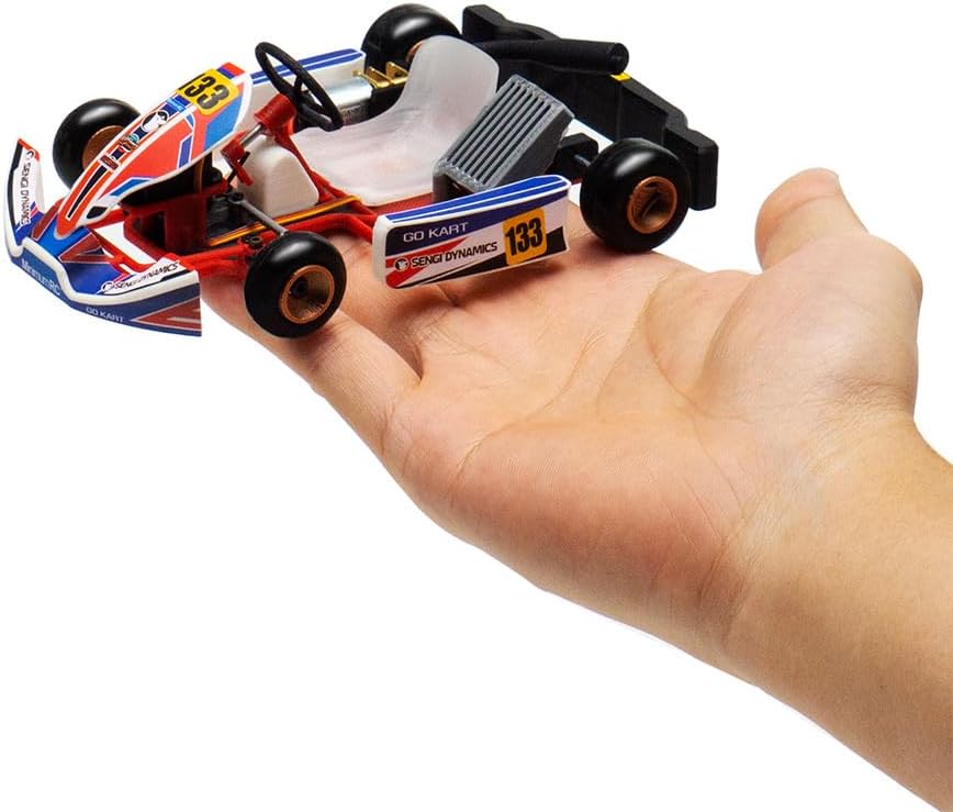 Kart-80 1/32 RC Drift Car for Adults, 2.4G Mini RC Kart Assembly Model Kit, Remote Control Karting Drift Remote Control Car 3D Puzzle Kit, RC Racing Car RC Vehicle Toy Gift