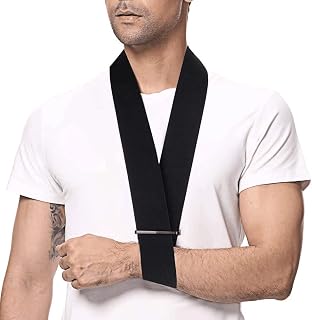 supregear Foam Arm Sling, Lightweight Comfortable Neck Support Collar Immobilizer Simple Foam Collar and Cuff Sling Breathable Medical Shoulder Support for Injured Arm/Hand/Elbow
