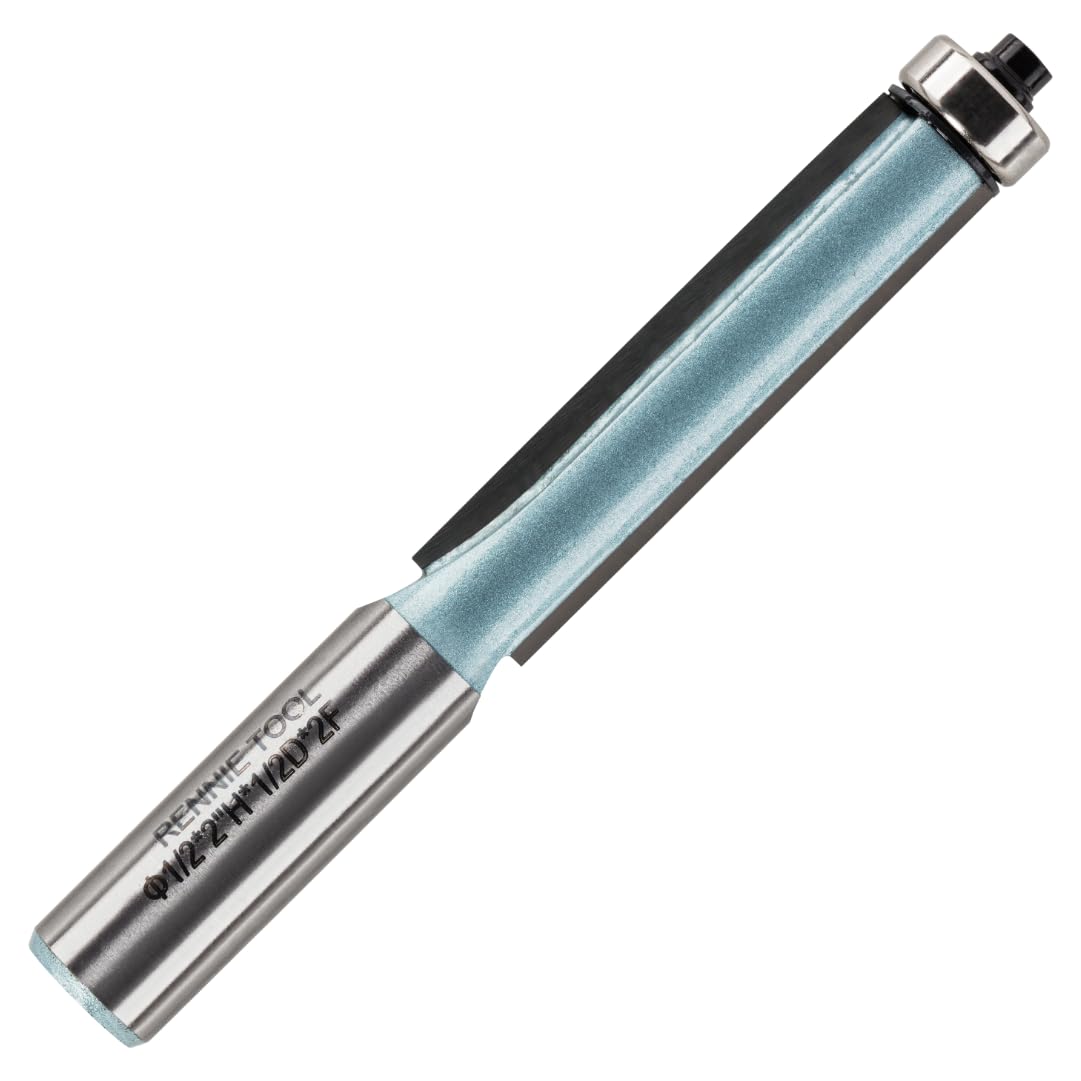 Rennie Tool 12.7mm Cut x 50mm Flute x 1/2" Shank TCT Guided Router Bit