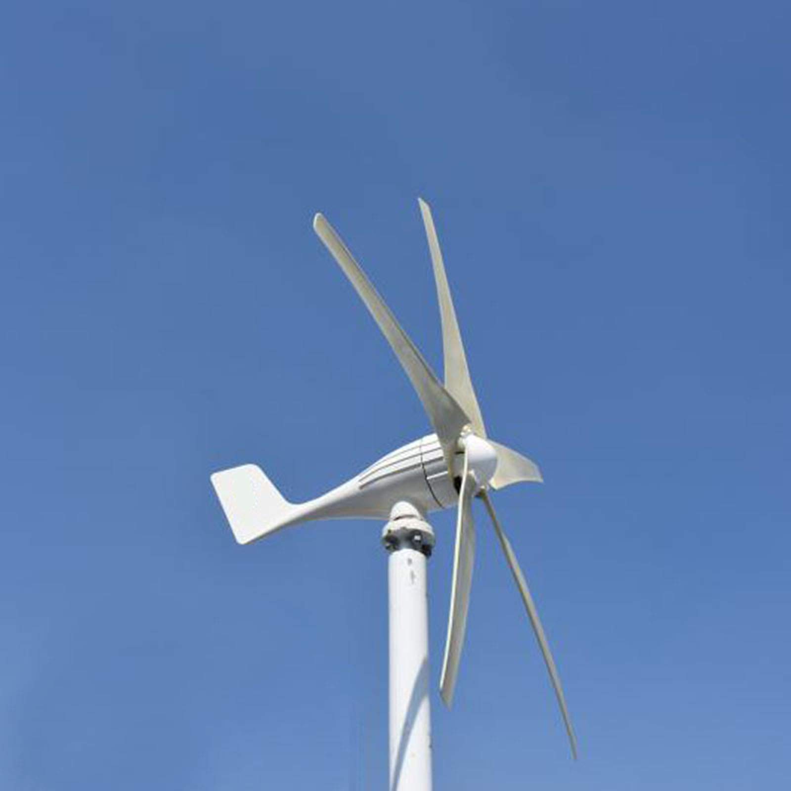 6 éoliennes Horizontales de Maison de Lame de Fibre de Nylon 600W, turbines d'énergie de Moulin à Vent de Puissance de générateur de Vent Charge 12V 24 Volts