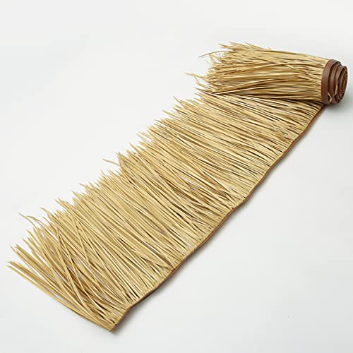  NEZIH Rotolo Artificiale Del Tetto Della Paglia Della Pianta Di Simulazione Della Tegola, Decorazione Antica Di Plastica All\'Aperto Del Tetto/Color 2/20M/65.6Ft