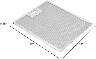 Whirlpool W10169961A Genuine OEM Grease Filter For Range Vent Hoods – Replaces 8190858, W10169961, W10833076, W10875058, W10870878, W11245983, 1 count
