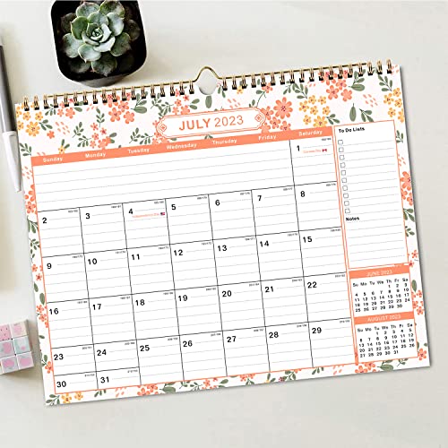 Kyweel Wall Calendar 2023-2024, July 2023-December 2024, 15" X 12", Highlight Holidays, Planning Calendar, Thick Paper #TOP3