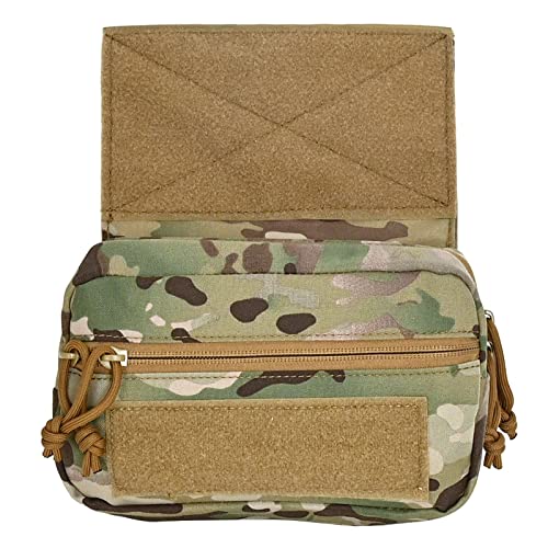 Tactical Drop Pouch, Dangler Pouch,Tactical Fanny Pack Tool EDC Pouch with Hook and Loop for Tactical Vest(CP)