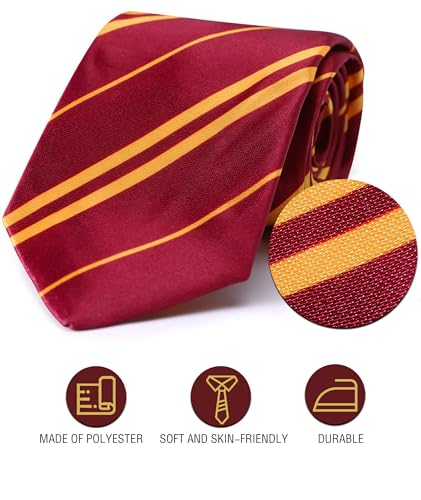 Komotu Wizard Costume,Wizard Wand and Tie and Glasses Magic Novelty Halloween Costume Accessories Set3