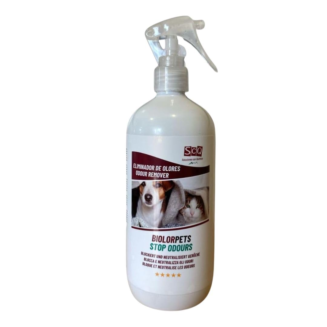 Éliminateur d’Odeurs | Formule Enzymatique et Microbiologique | Neutralise les Odeurs de Chiens et Chats | Élimine les Odeurs d’Urine et de Fèces | Désodorisant pour Maison, Tapis, Litière et Plus