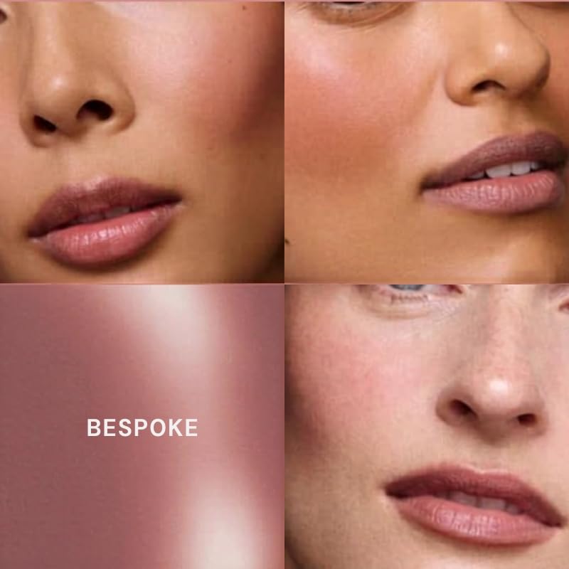 Flush Balm Cream Blush Stick - Fragrance Free, Blendable, Natural Radiant Finish, Buildable Color for Cheeks & Lips - Color: Bespoke - (Medium Pink Brown)