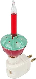 Novelty Lights Traditional Bubble Night Light, 1 Red Bubble Night Light, (120 V Outlet, 1 Pack)