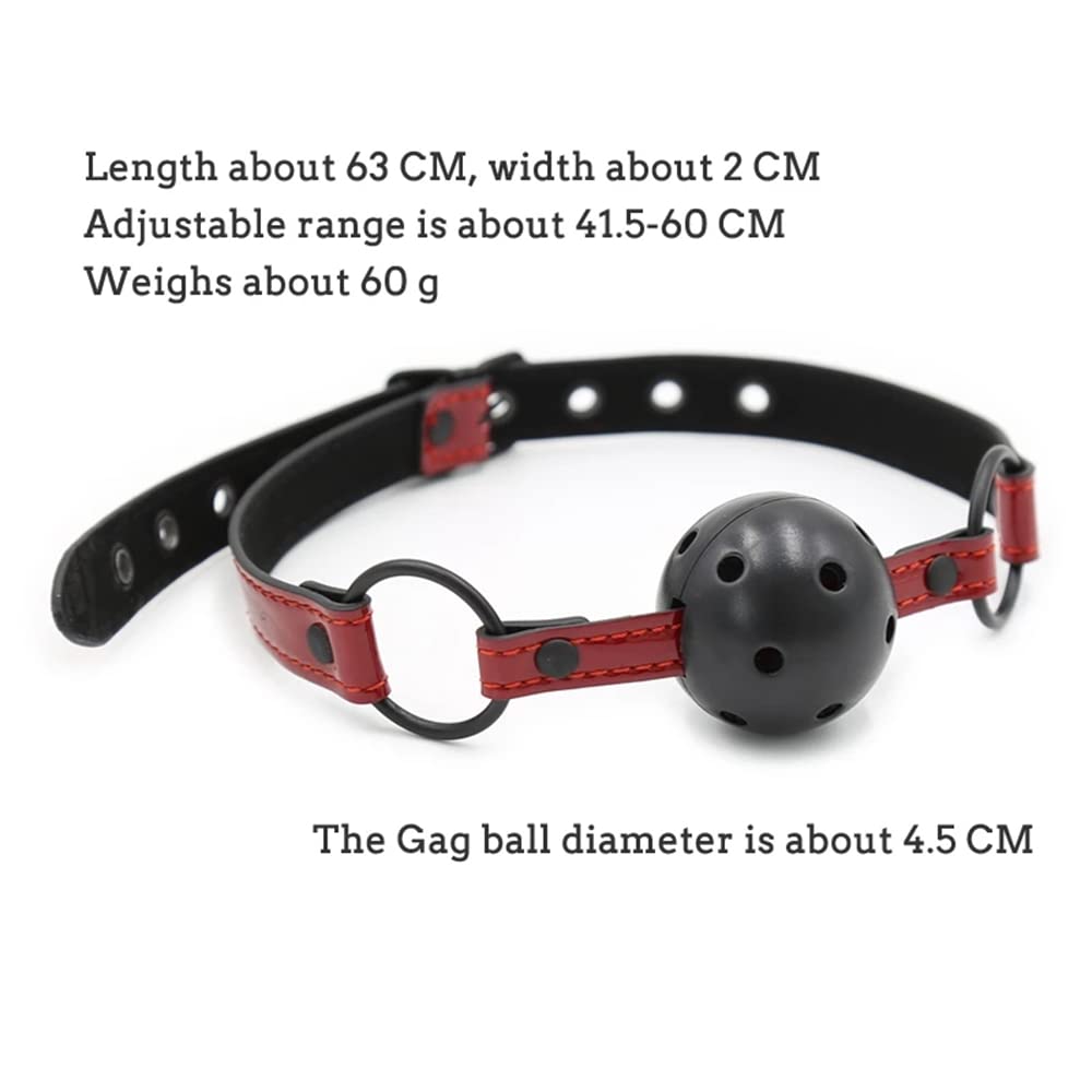 Collier de boule romantique rouge vin sexy rouge et solide, adapté aux soirées cosplay nocturnes, aux bars