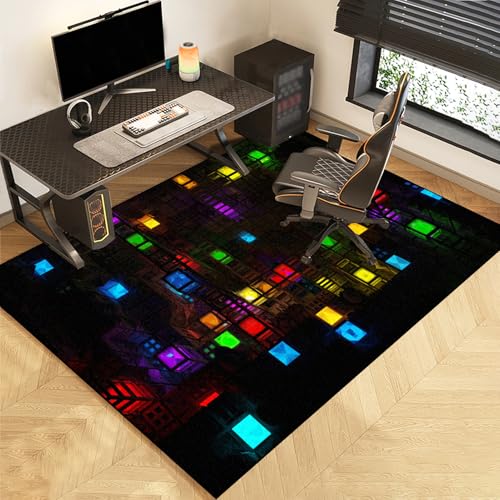 140 x 160 cm Alfombrilla Gaming de Suelo, Base para Silla de Oficina, Alfombrilla Silla de Escritorio para Suelos Duros, Alfombra Silla de Gaming, Protector Suelo Silla Ruedas para Hogar y la Oficina