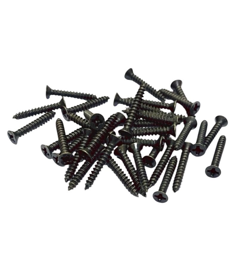 "BRASK" Brass Self Tapping Screws | CSK (Countersunk) Phillips Drive | Screws for hardware, electrical, marine, plumbing and industrial applications (50, Antique Brass, 19 mm x 4 mm (3/4 inch)) - Image 2 thumbnail