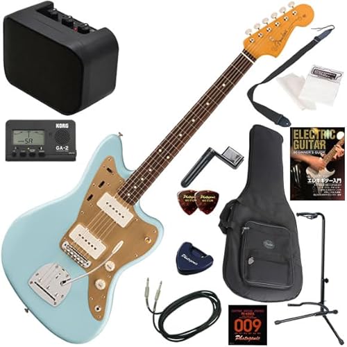 【セット品】FENDER エレキギター初心者入門 メキシコ製ジャズマスター ミニアンプが入ったお手軽13点セット Vintera II 50s Jazzmaster/SNB(ソニックブルー)