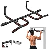 Klimmzugstange Türrahmen Mit Rutschfesten Griffen,Pull Up Bar Mit Zusätzlichen Schlingentrainer,Klimzugststange für Tür für 65–95 cm Breite Türrahmen,Pull Up Bar Door Frame Belastbar Bis zu 200 Kg