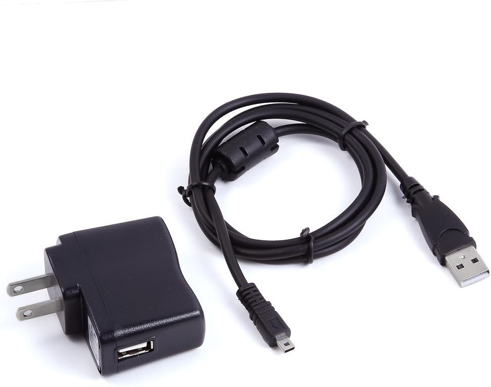 USB AC/DC Power Adapter Camera Battery Charger + PC Cord Replacement for Nikon Coolpix S800c