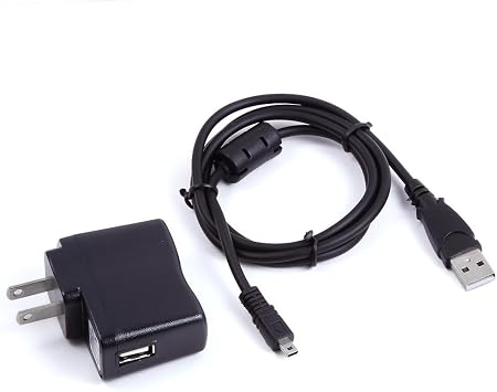 AC Power Adapter Battery Charger + USB Cord Cable Replacement for Nikon Coolpix S8200 Camera