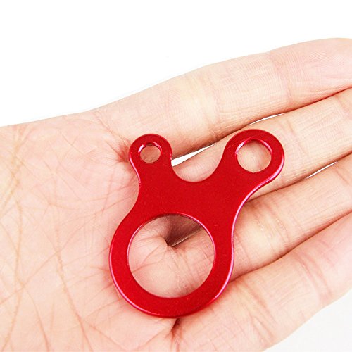 Westonetek Pack Of 10 Aluminum Guyline Wind Rope Buckle Cord Adjuster For Tent Camping Hiking Backpacking Outdoor Activity, Red #TOP6