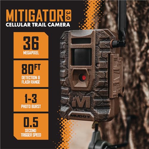 Image of Muddy Outdoors Mitigator 3.0 Combo - Cellular Trail Camera with 36MP, 720p Video, Batteries & 16GB SD Card Included