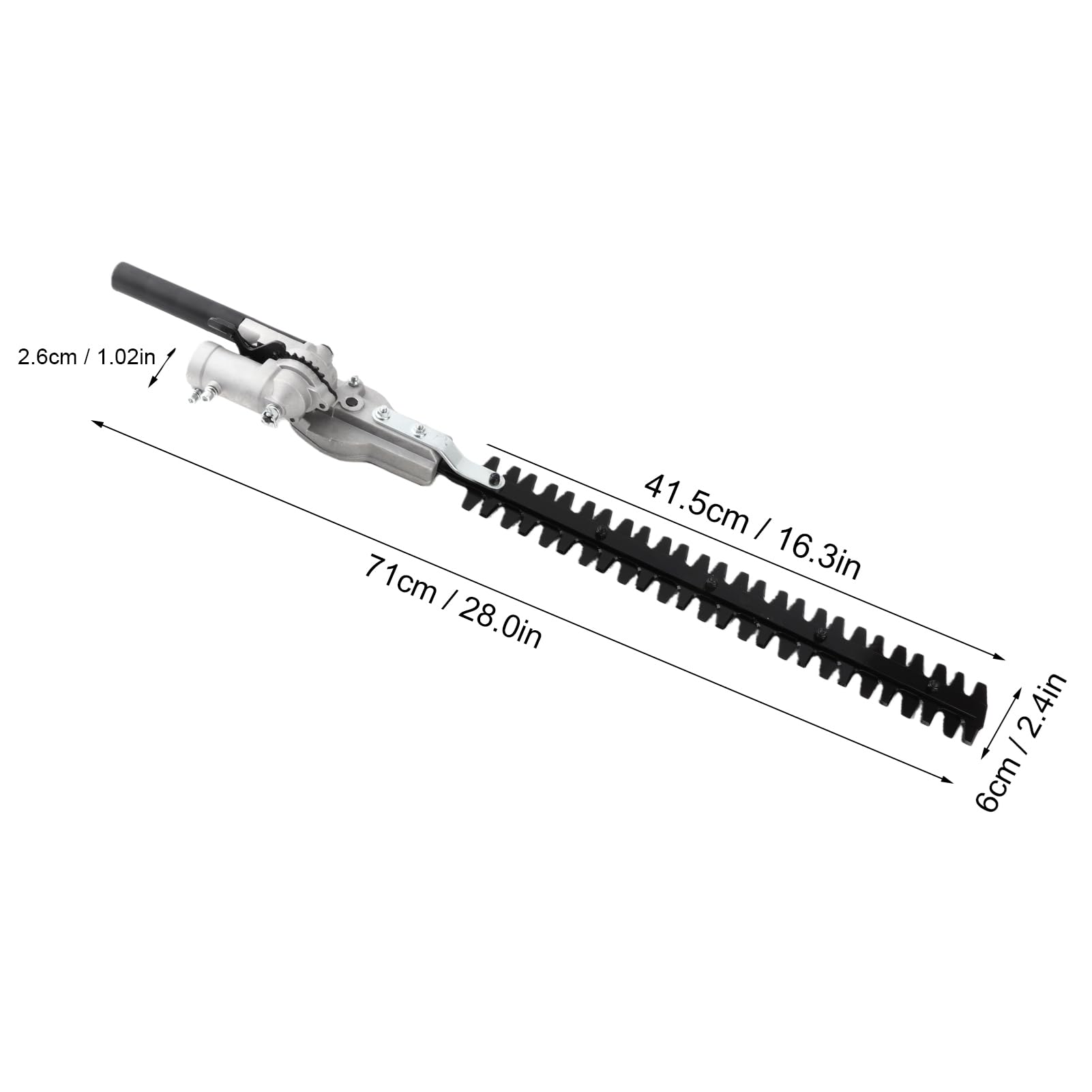 Części Zamienne do Przystawek do Nożyc do żywopłotu 26 Mm Stal Manganowa Ze Stopu Aluminium z Podwójnym Ostrzem Plecak Głowica do Nożyc do żywopłotu do Kos Spalinowych