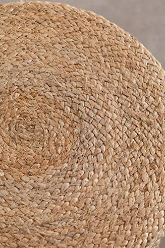 SKLUM Puff Rotondo Iuta Fime NATURAL