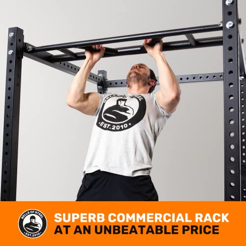 Image of Bells of Steel Brute 2.1 Power Rack - Commercial Gym Equipment - 11 Gauge Steel Metal Rack