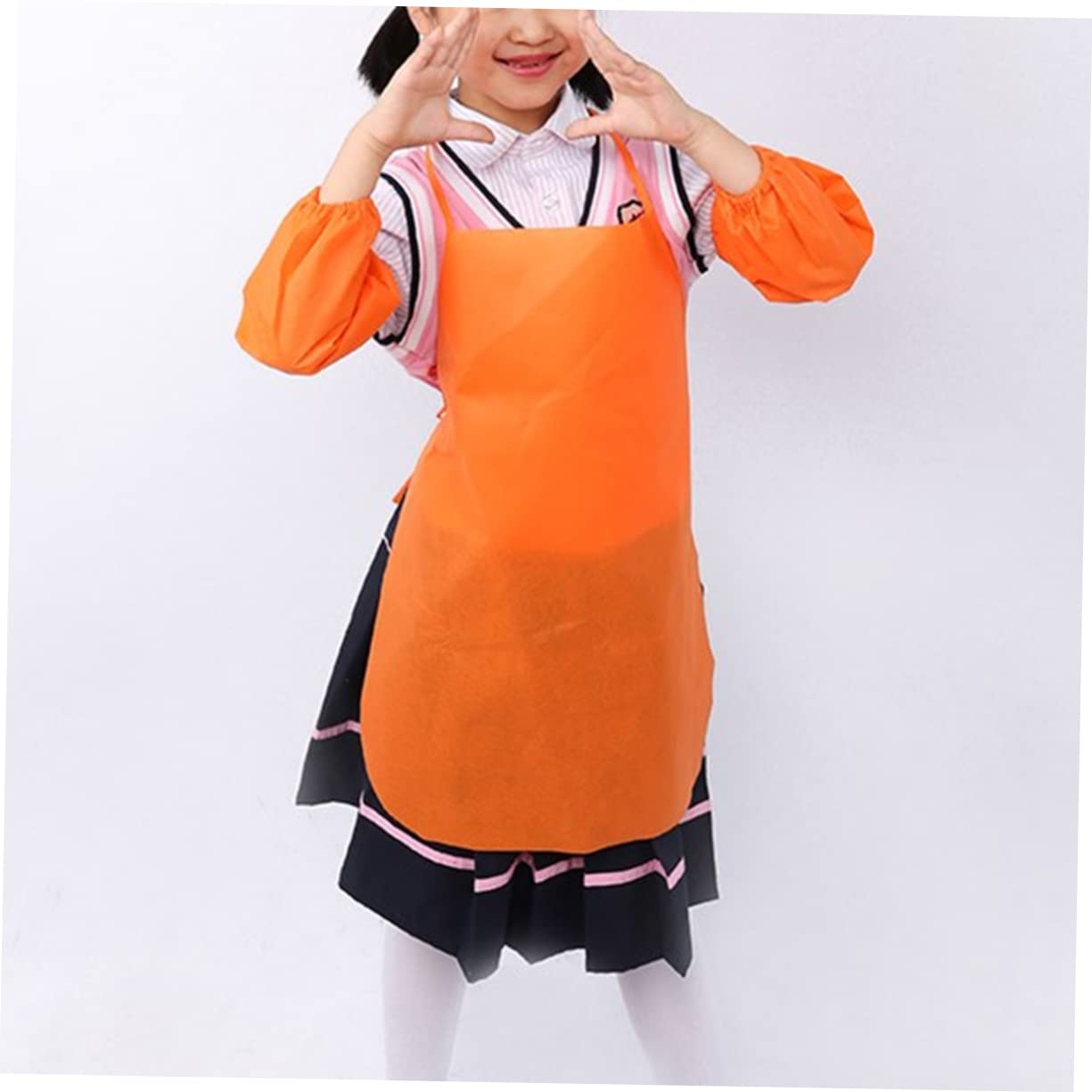 Grembiule Da Giardinaggio 12 Pezzi Grembiule Da Classe Grembiule Da Cucina Regolabile Bavaglini Usa E Getta In Tessuto Per Bambini