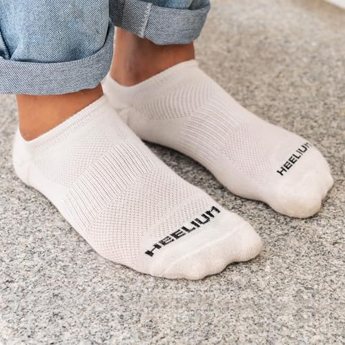 Image of HEELIUM Bamboo Ankle Socks for Men & Women | Ultra-Soft, Odour-Free, Thin & Breathable | 3X Softer than Cotton | Sizes - M (UK 4-8) & L (UK 9-13)