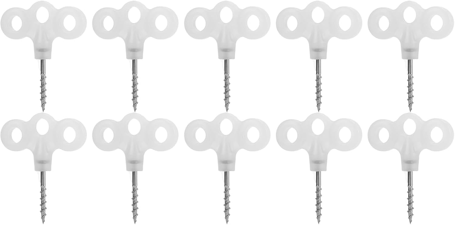 Ground Anchor Peg, Wearresistant Portable Luminous Tent Pegs for Hiking (10Pcs)