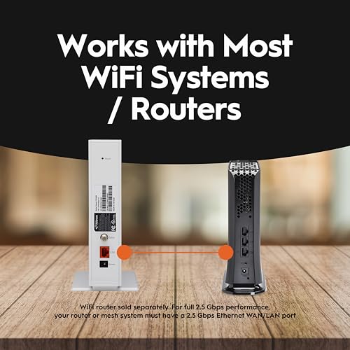 Image of Hitron CODA56 DOCSIS 3.1 Cable Modem ONLY (NOT Fiber) with 3-Year Warranty | NO WiFi /Voice /Router | Single Ethernet Port | Xfinity /Spectrum /Cox Compatible | Requires Separate WiFi Router