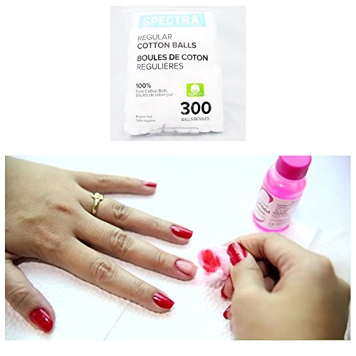 600 Regular Size Pure Cotton Balls Makeup Cosmetics Nail Polish Baby First Aid