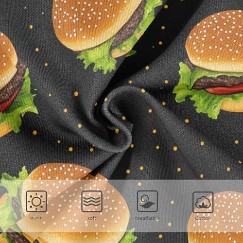 Wusikd Hamburger Girls' Underwear Cotton Girls Briefs Soft Toddler Underwear 2T3