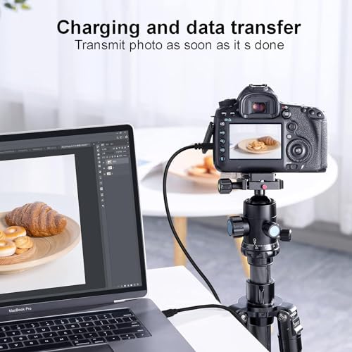 Image of UC-E6 USB Cable for Nikon CoolPix B500 L330 L340 L620 L820 P500 S01 S3000 S3100 S6000 S6300 S8100, UC-E6 Cable Compatible with Nikon D3200 D3300 D3400 D5000 D5200 D5300 D5500 D7100 D7200 Camera, 4.9ft