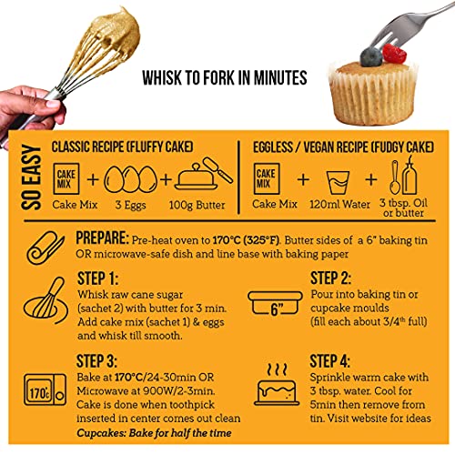 Image of Serapheena Vanilla Pound Cake Mix, 185g | Jowar and Sweet Potato Flour, Gluten Free, No Maida, Quick and Easy to make