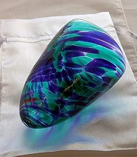 Jewish Wedding Glass to Break -Teal and Purple