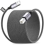 プリンターケーブル 5m, USBケーブル Type-B 5m 延長プリンター印刷コード USB2.0 タイプ A オス to タイプ B オス, usb A to B 印刷コード 高速転送 高耐久性 パソコンとプリンタ接続ケーブル HP、キャノン、パナソニック、エプソン、ブラザー、デル、レクマーク、ゼロックス、サムスン、ピアノ、DACミキサー、MIDIキーボード、MIDI ミキサーに対応