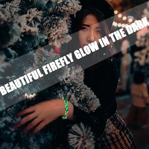 Firefly Glass Bracelet Glow in the Dark Bracelets Planet Themed Glass Bracelet Self Healing Bracelet Encourages Blessing Gifts for Men and Women3